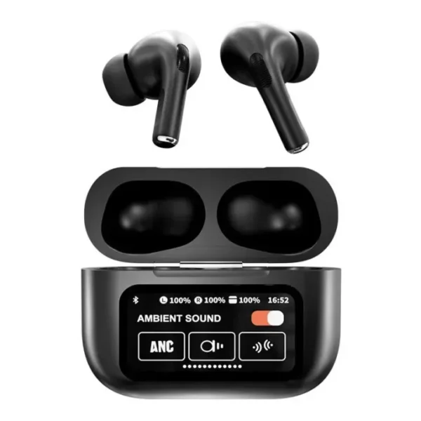 A9 Pro TWS ANC Touch Screen Display Earbuds