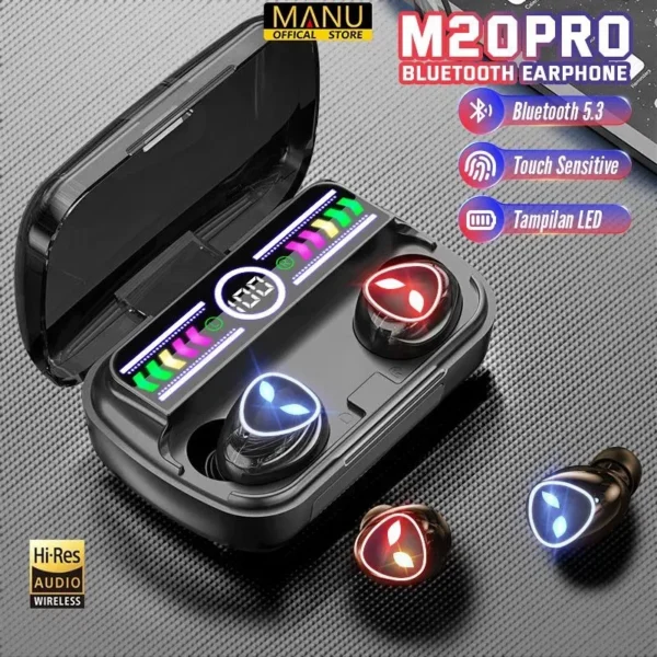 M20 Pro Earphone Bluetooth Wireless Headphones with Microphone