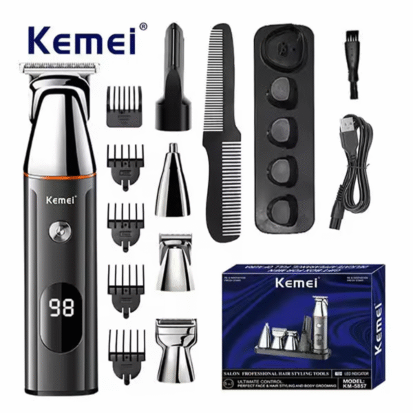 Kemei KM-5857 5 in 1 Professional Hair Trimmer