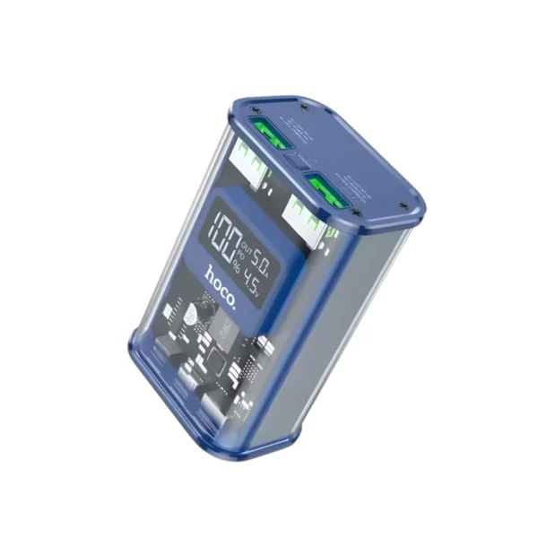 Hoco J105 10000mAh 22.5W Fast Charging Digital Display Power Bank – Blue
